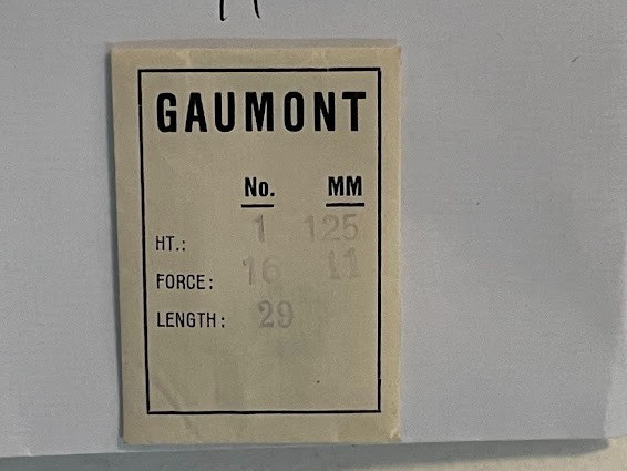 Gaumont Watch Sping. NOS. Number 1