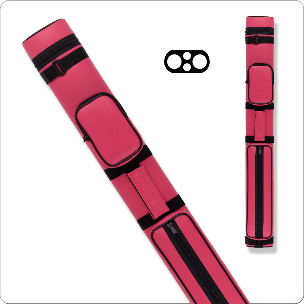 Action AC22 2x2 Hard Pool Cue Case - Pink