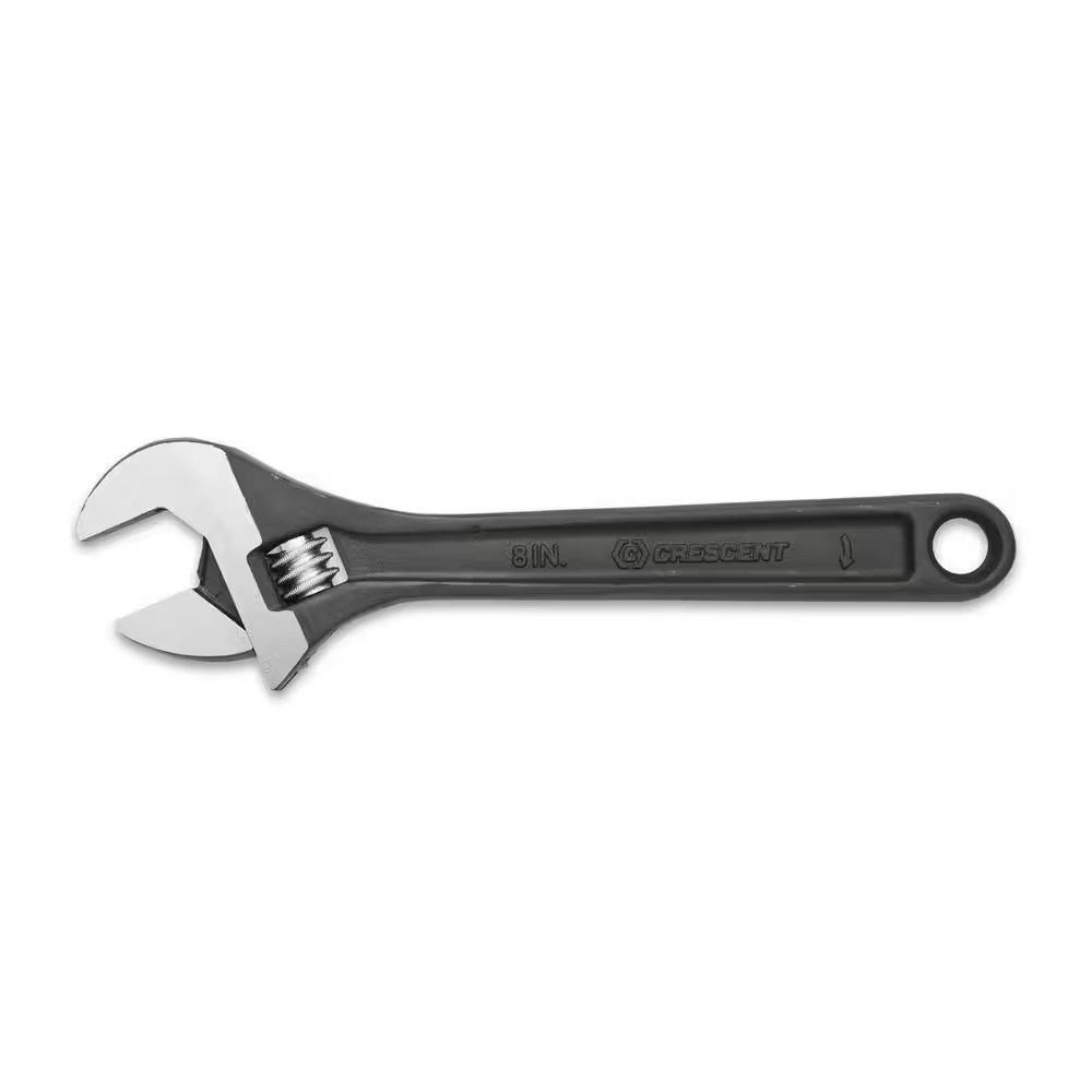 8 In. Black Oxide Adjustable Wrench