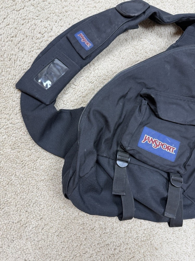 JanSport Sling Bag One Strap Backpack Shoulder Bag Black