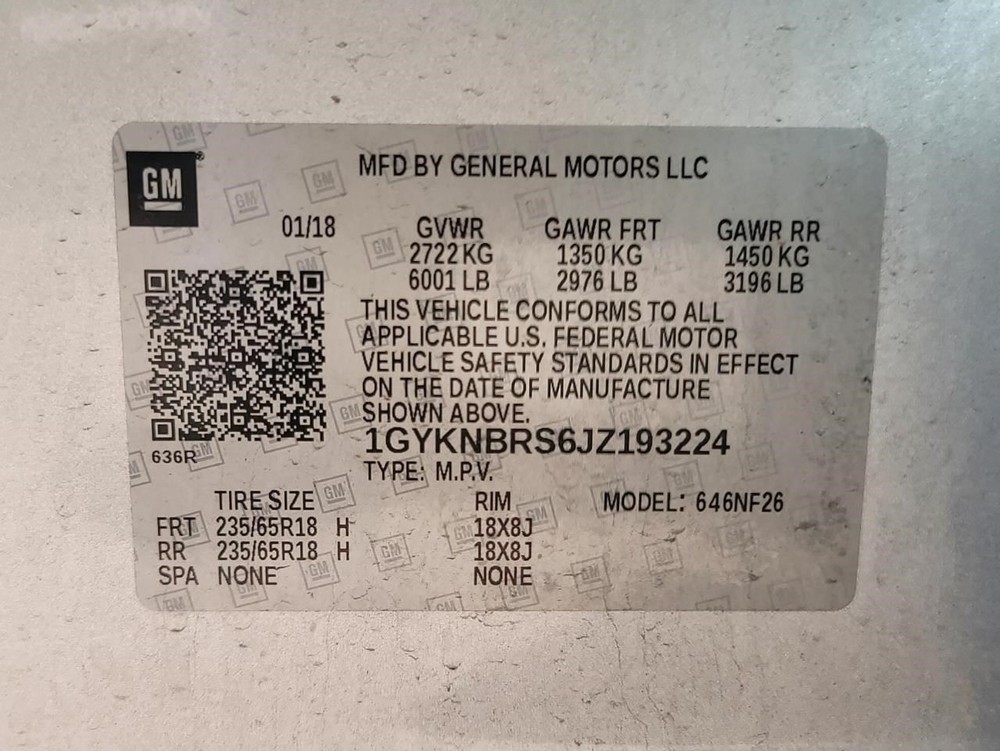 Camera/Projector Camera Rear Base Fits 17-19 XT5 2283669