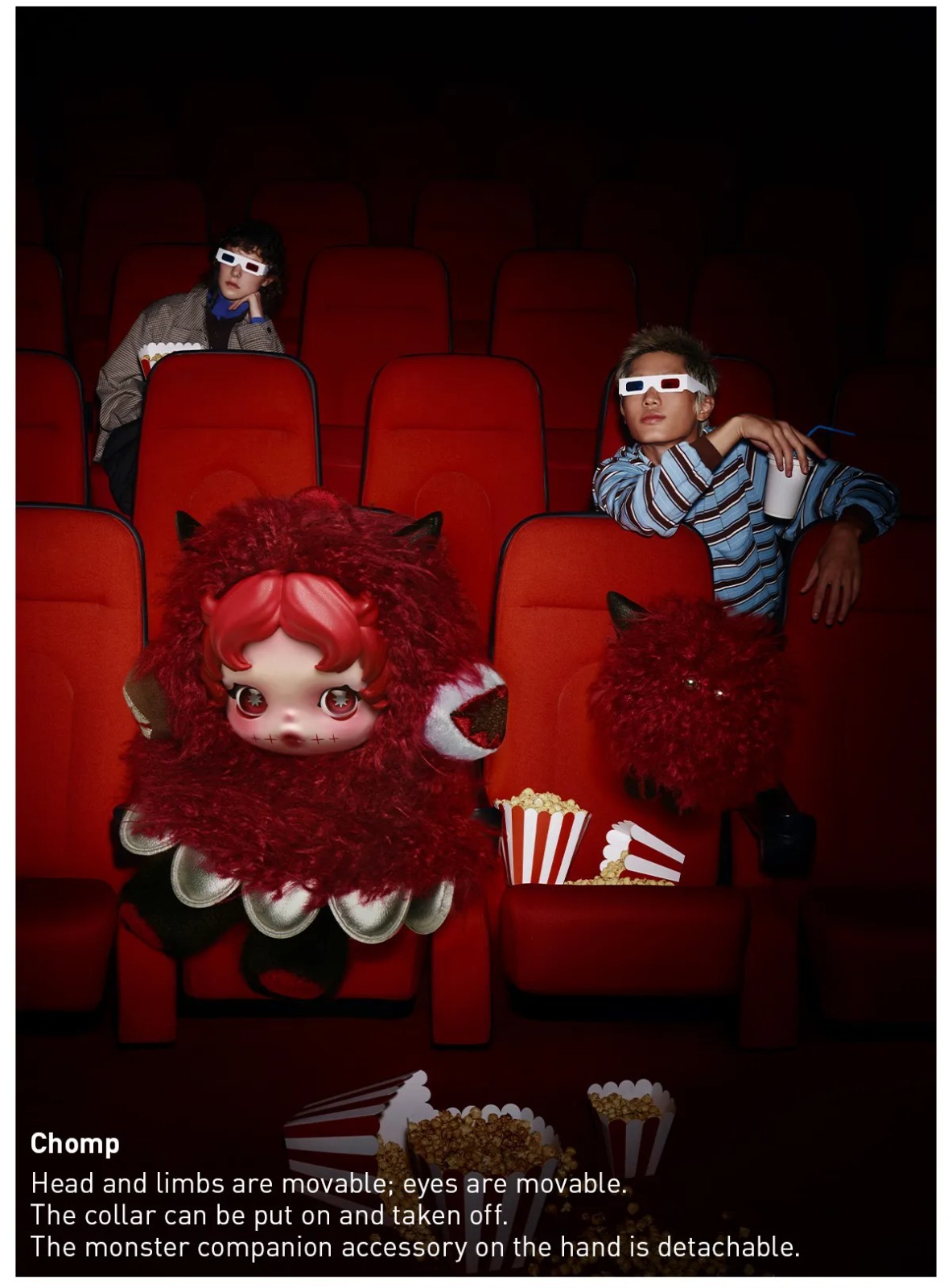 POP MART x Skullpanda You Found Me Series Plush Doll Pendant Figure in Open Box