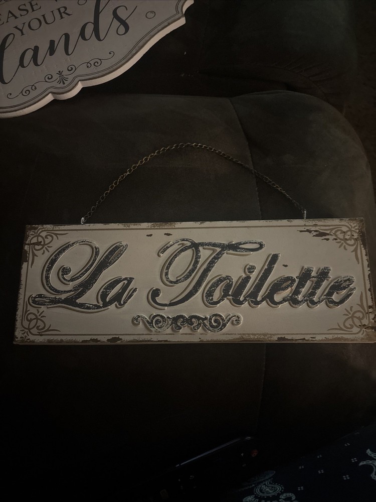 Vintage Bathroom Decor Sign