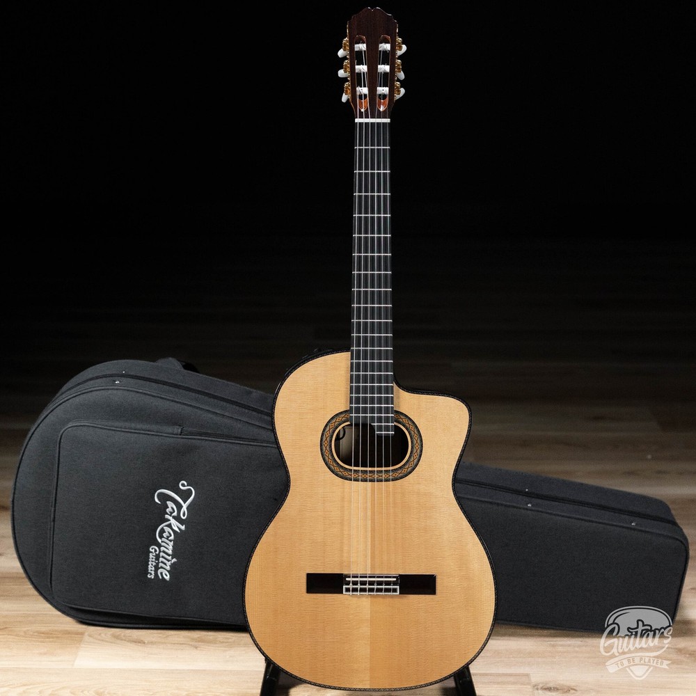 Takamine DH90 / TH90 Hirade Classical Cutaway Nylon String Guitar w/ Case