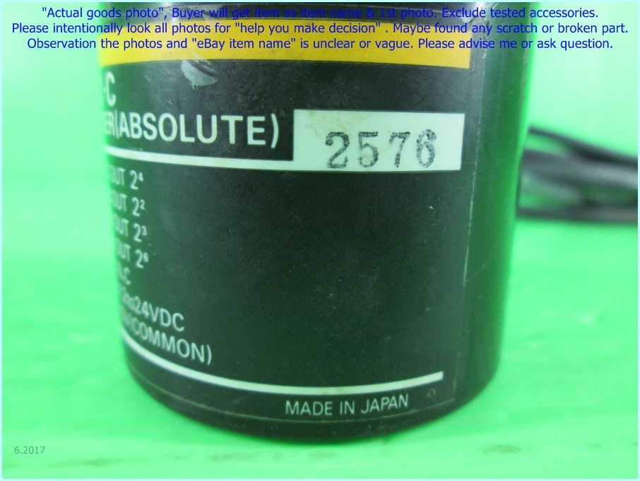 OMRON E6CP-AG5C-C, Rotary Encoder as photo, sn:2576, For part not working.