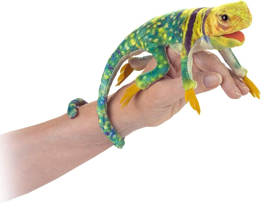 Folkmanis Mini Collared Lizard Finger Puppet