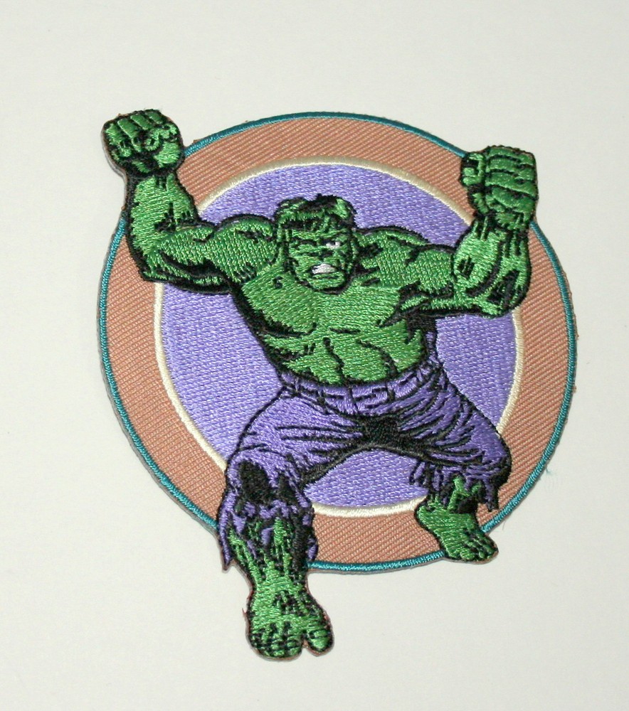Official Marvel Comics Classic Incredible Hulk Iron-On Cloth Jacket Patch New