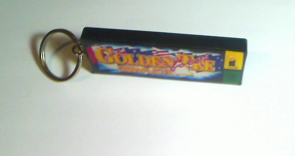 Golden Tee Fore Complete Arcade Marquee Coin Door Keychain