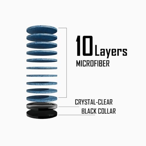 TIME Crystal Pool Billiard Cue Tip - 14mm/ Pack 1 TIME 3 (Medium)