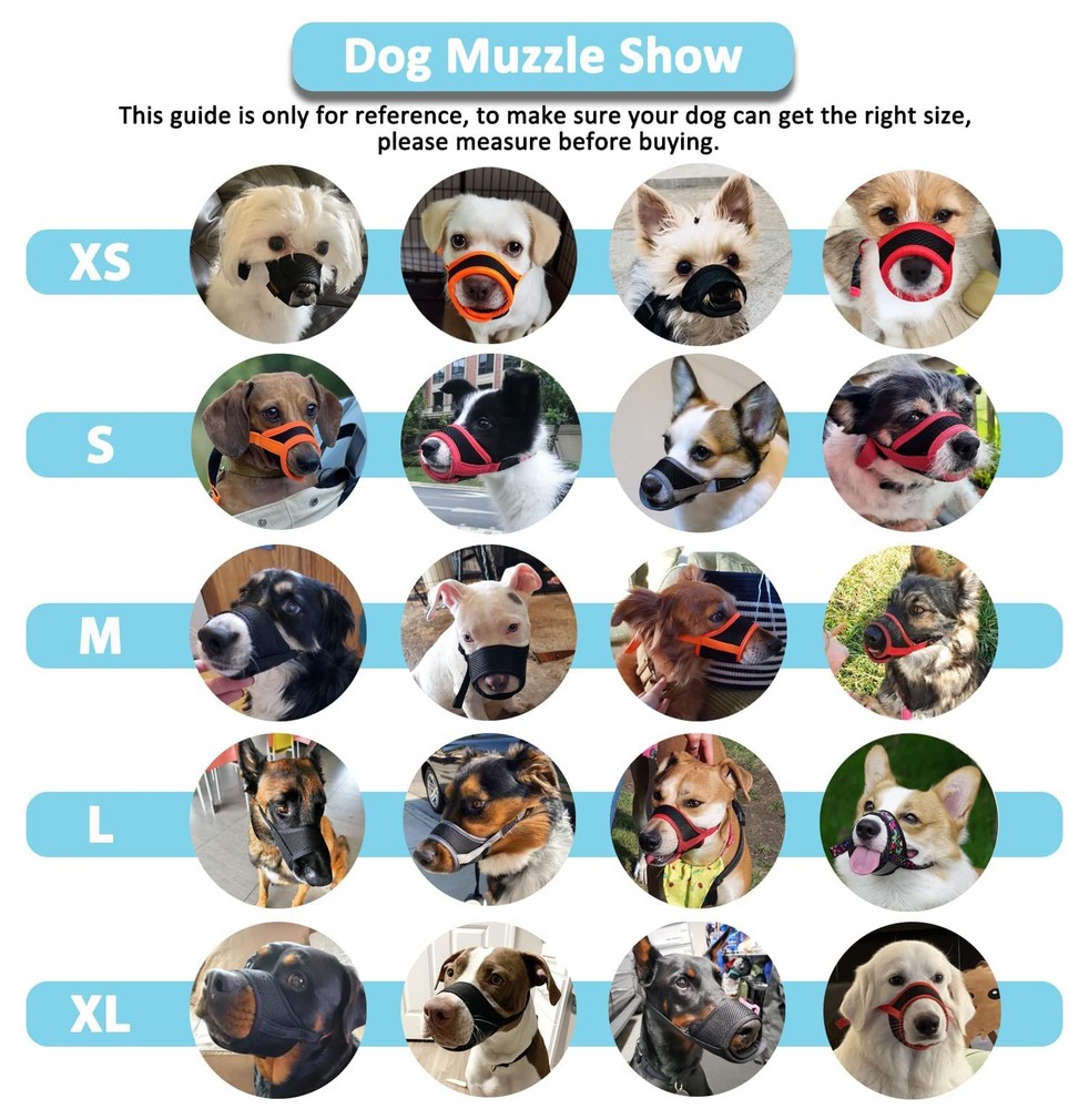Dog Muzzle, Soft Dog Muzzles for Small Medium Large Dogs, Breathable Muzzles ...