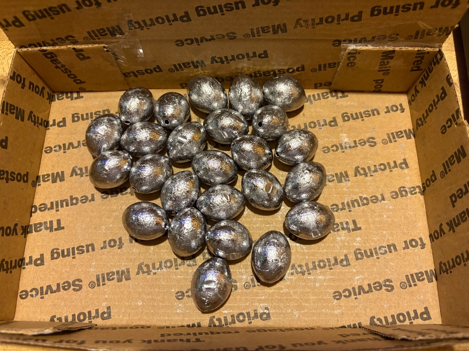 2 oz Egg Sinkers Slip Fishing Weights Choose Qnty 25/50/75/100