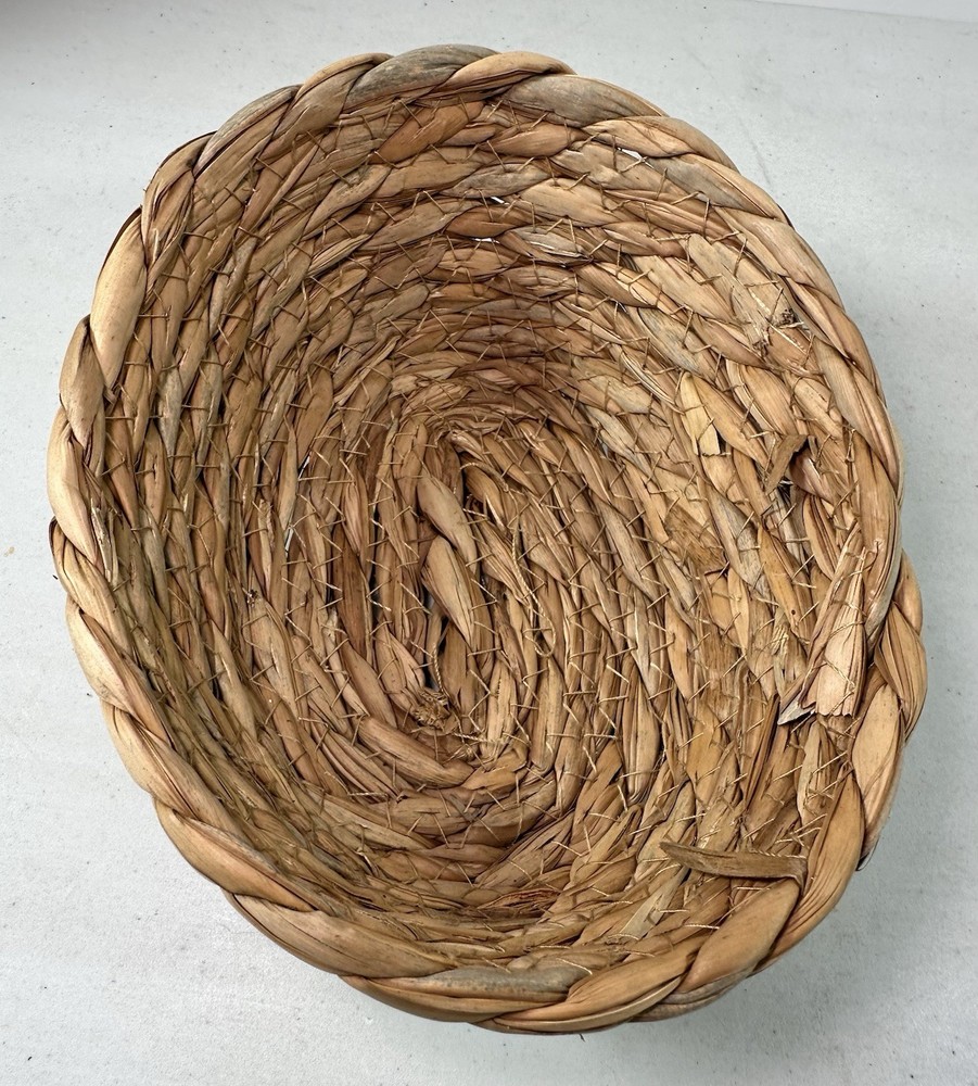 Small Oval Keys Basket for Entryway 2pc Baskets Organizing Tabletop Decoration