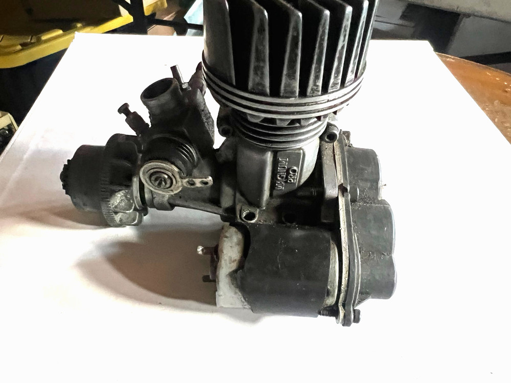 vintage nitro tamiya engine with electric start