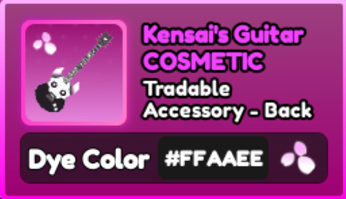 World Zero WZ - COSMETICS - #FFAAEE (FAIRY) - BACK