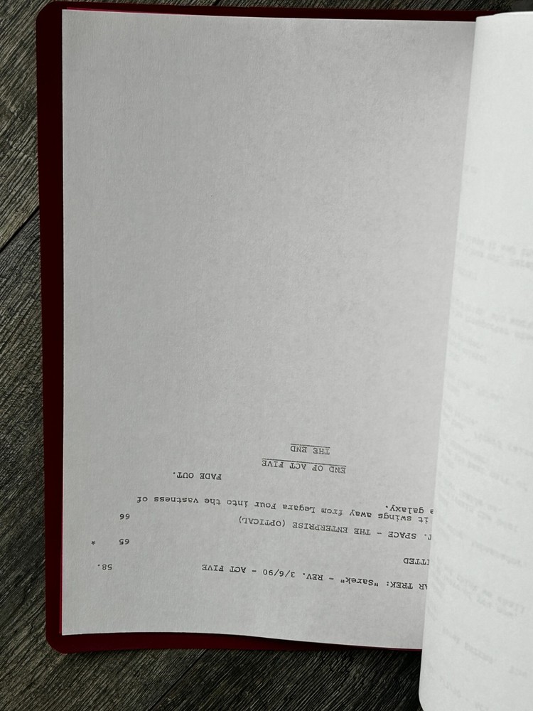 STAR TREK Script The Next Generation Sarek Final Draft March 5 1990 Picard