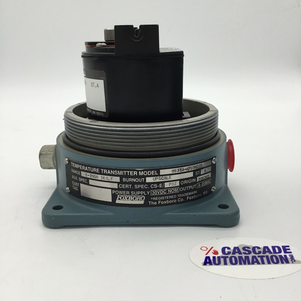 FOXBORO TERMPERATURE TRANSMITTER MODEL 893TA-KFUSN000