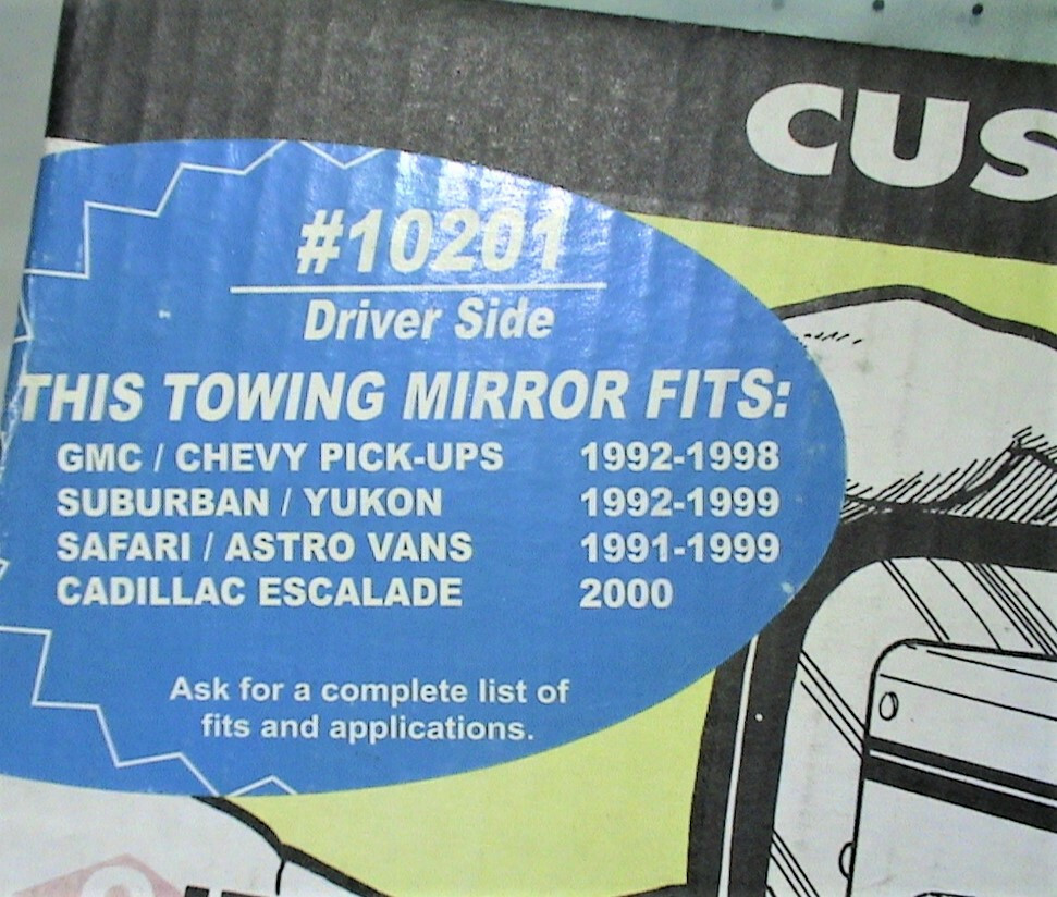 CIPA Custom Towing Driver Side Mirror 4.5" X 5.125"