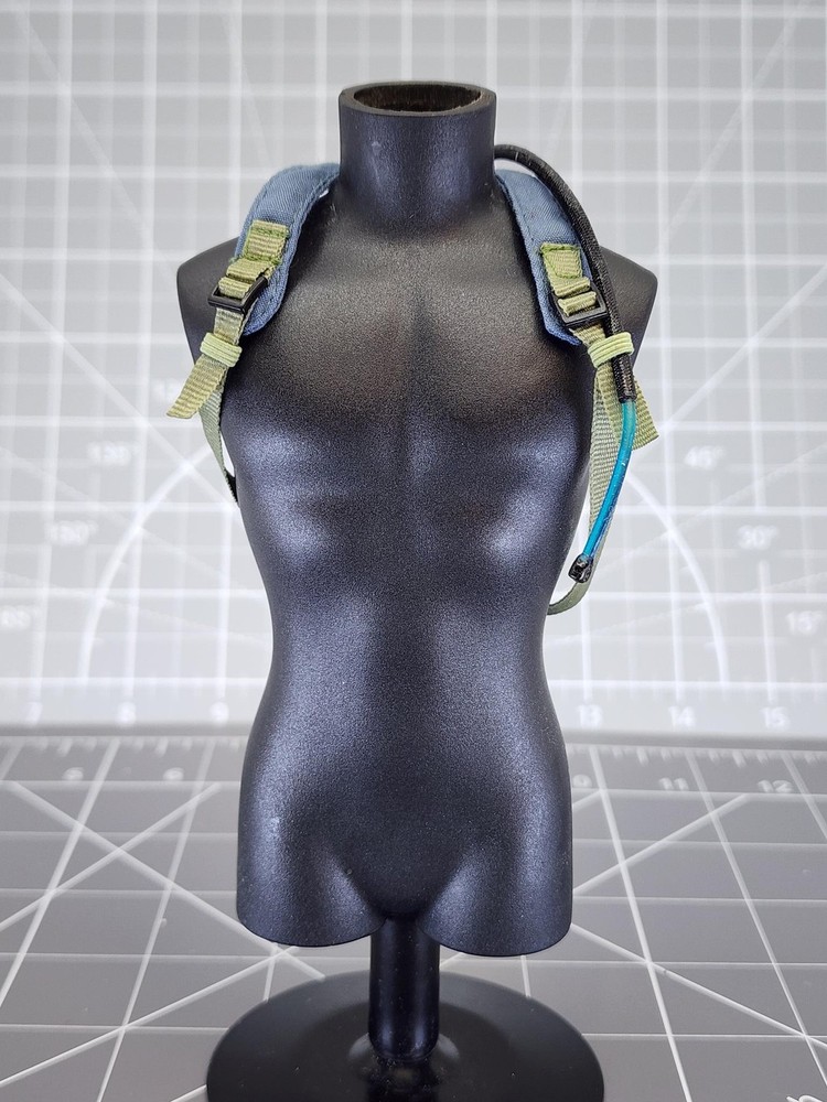 BAM 1/6 Scale Blue Hydration Backpack With Drinking Tube (Dragon)
