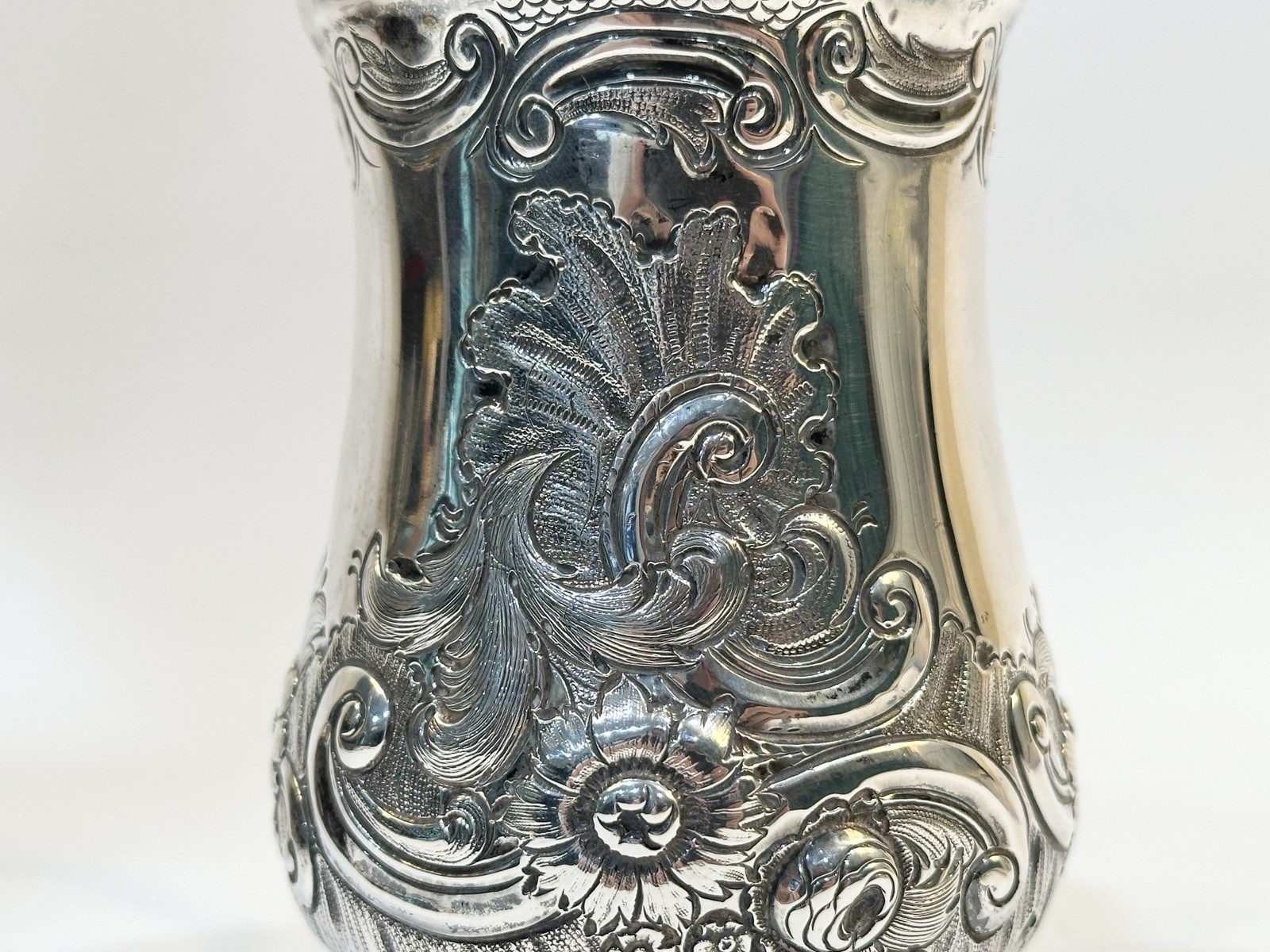 Antique 19th C Georgian Sterling Silver Mug London 1824 Edward Ferrell