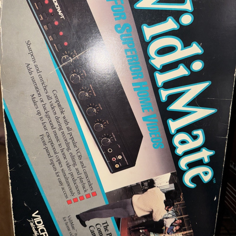 VIDICRAFT VidiMate Digital Stabilizer Opticon Processing July 1988 VDM-100