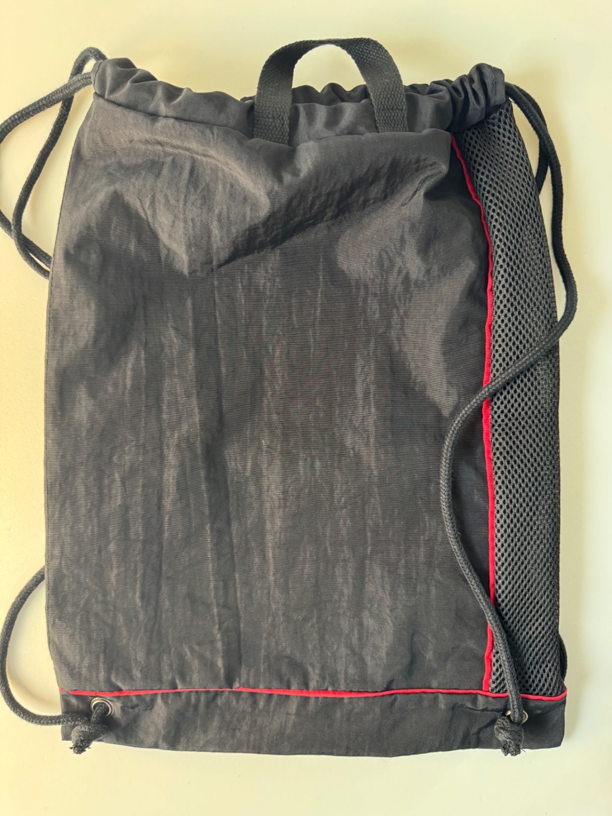 Disney Parks Walt Disney World Mickey Mouse Drawstring Cinch Bag Black & Red