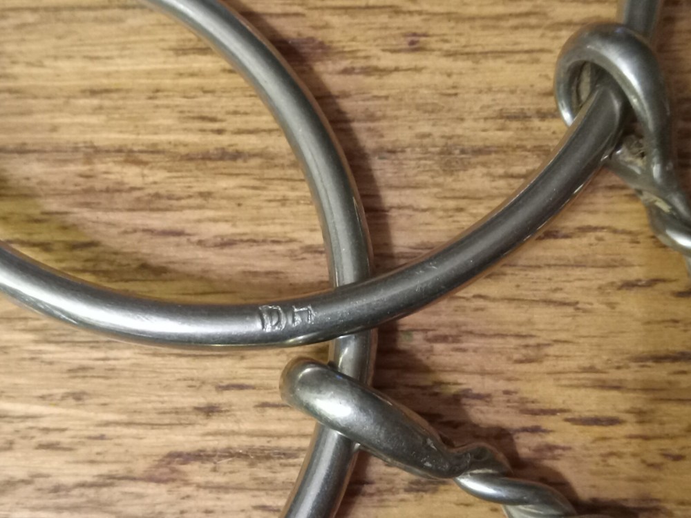 Don Hansen loose ring Twisted wire snaffle bit 5 in