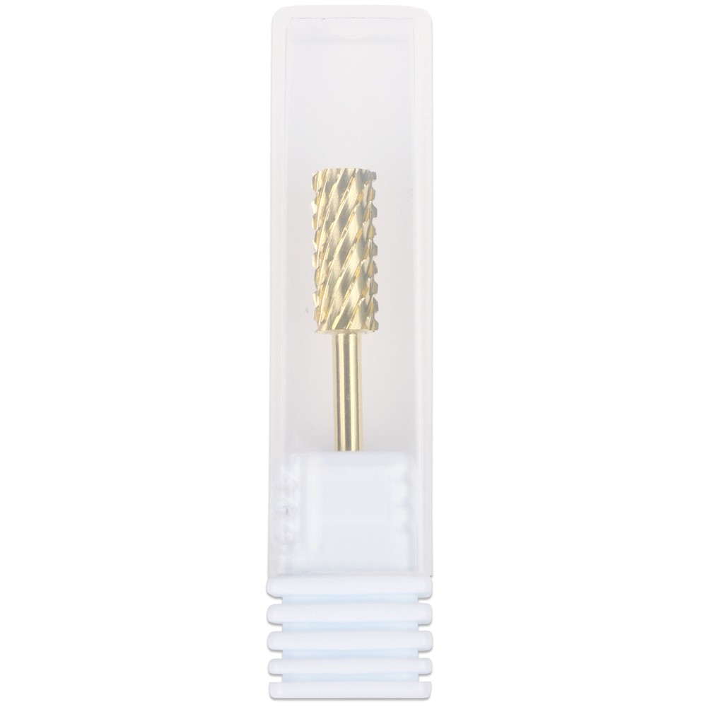 Professional Gold Small Barrel Nail Drill Bit 3X Coarse Grit