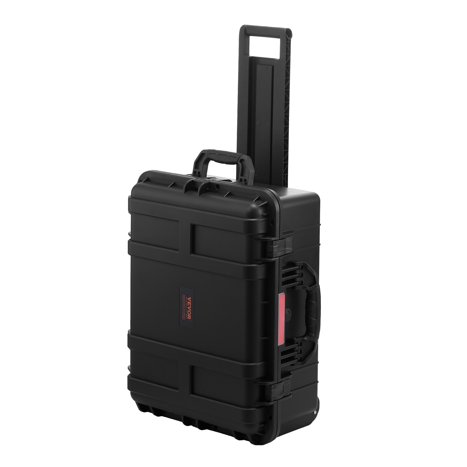 2.5 Cu.ft Weatherproof Hard Case Rolling Wheels & Retractable Handle Black