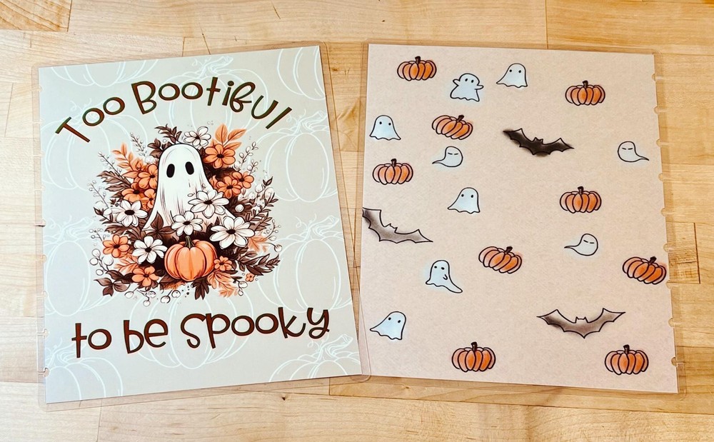 Cute Bootiful Spooky Ghost Fall Cover Set for use with Classic Happy Planner-