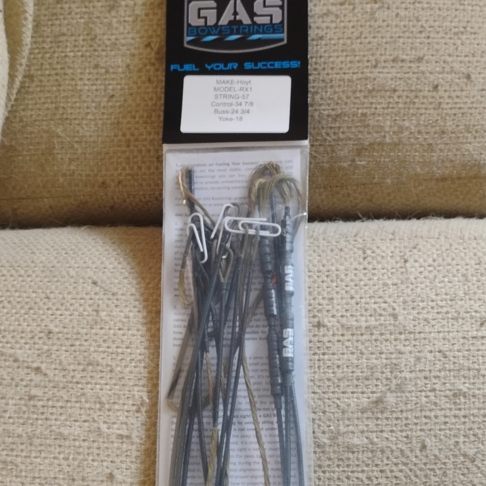 Gas Bowstrings Hoyt/ Model Torrex/String 54 3/8 control 33 1/8 Buss 32