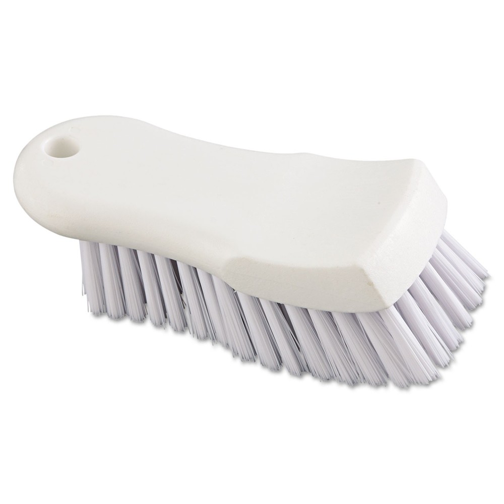 Boardwalk® Scrub Brush, White Polypropylene Fill, 6" Long, White