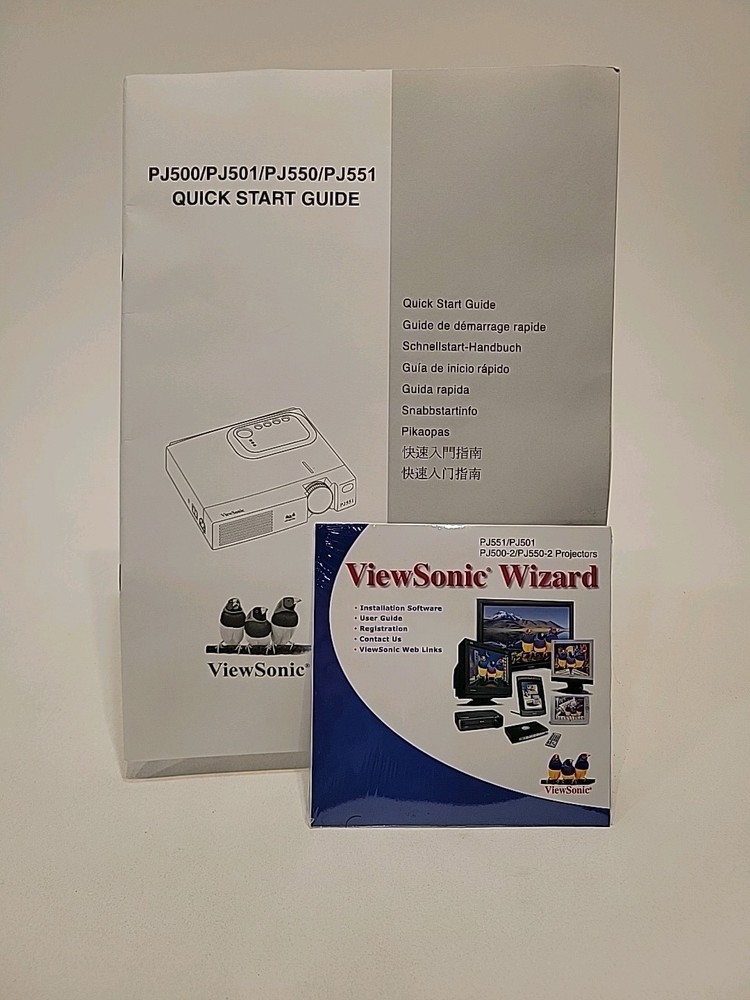 ViewSonic PJ501 3 Panel LCD Digital Multimedia Projector VPROJ25048-1W With Case
