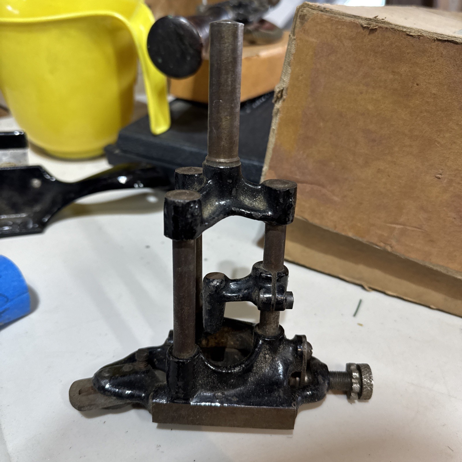 Antique A A Wood & Sons tenon cutter hollow auger woodworking tool 1/4 - 1 1/4"