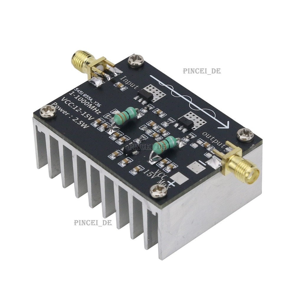 1-1000MHz 2.5W RF Power Amplifier HF FM Frequency Modulation Power Amp Module