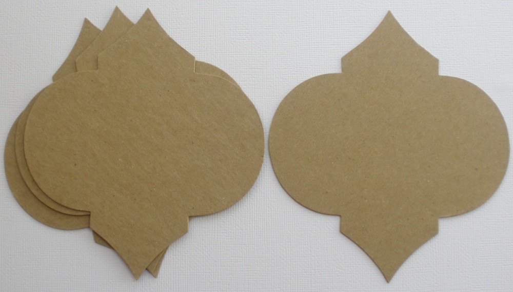 {4} *DIAMOND NOTES* Style 11 - Labels / Mat Frames - Bare Chipboard Die Cuts