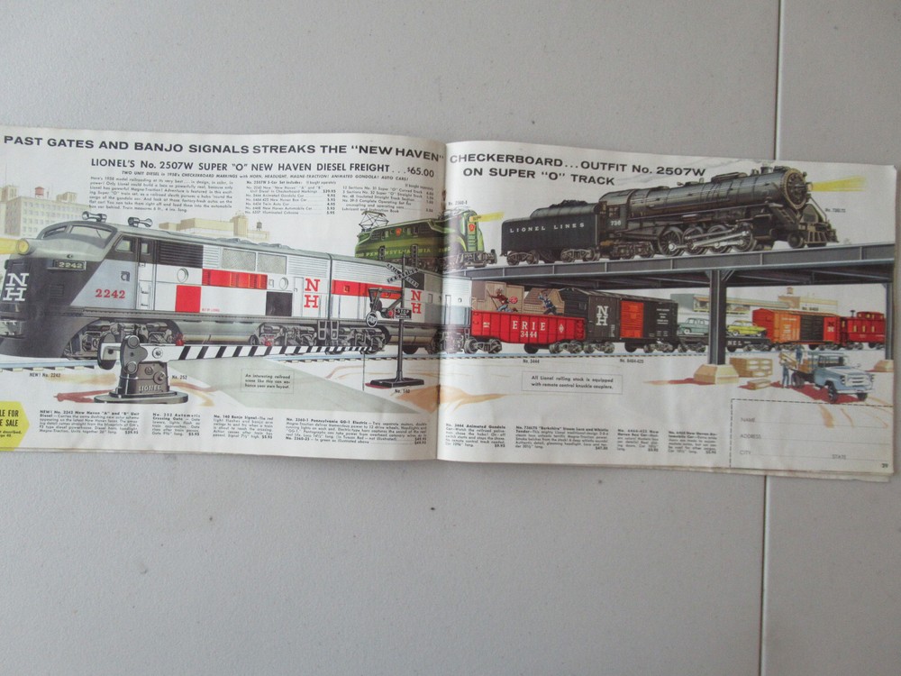 Lionel 1958 Original Catalog