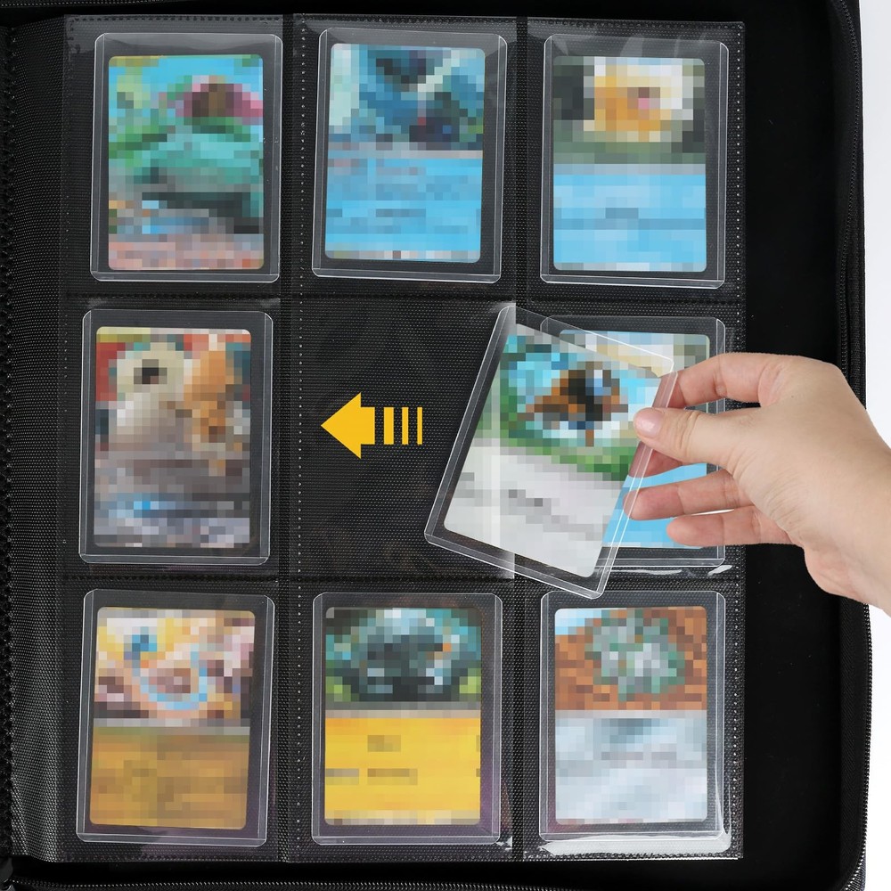 Toploader Binder Holds 288 Toploaders 9 Pocket Top Loader Binders with Sleeve