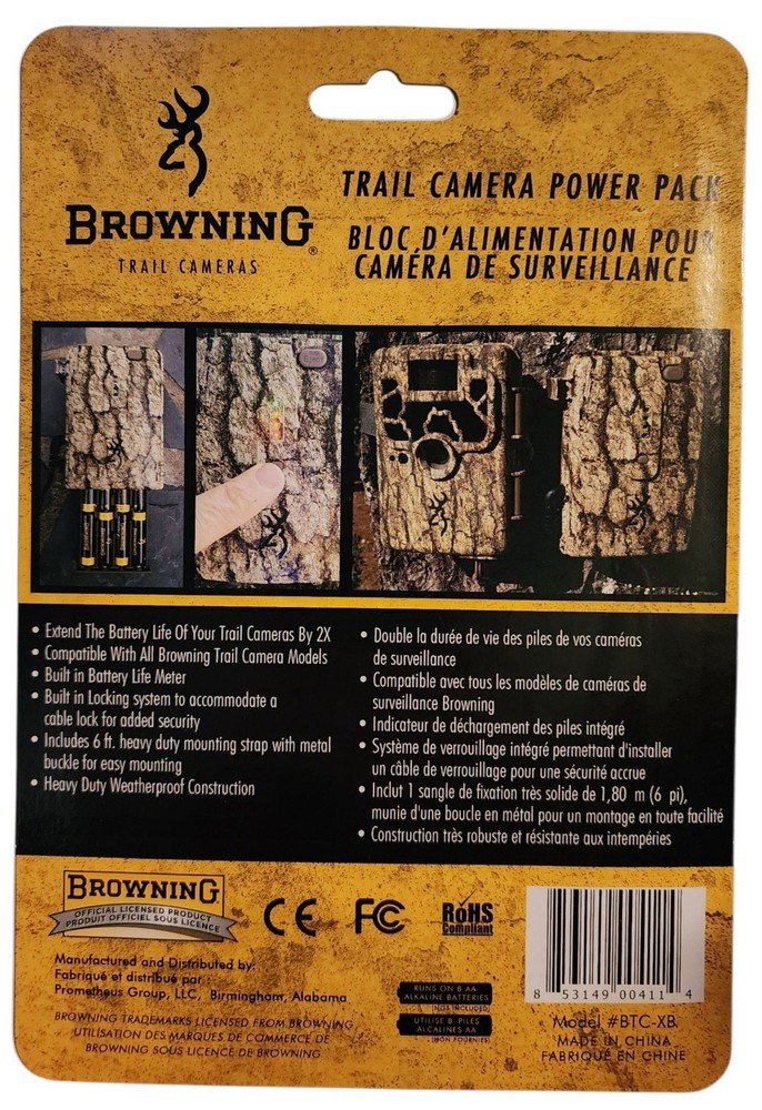 Browning Trail Camera Power Pack - Camo - BTC-XB