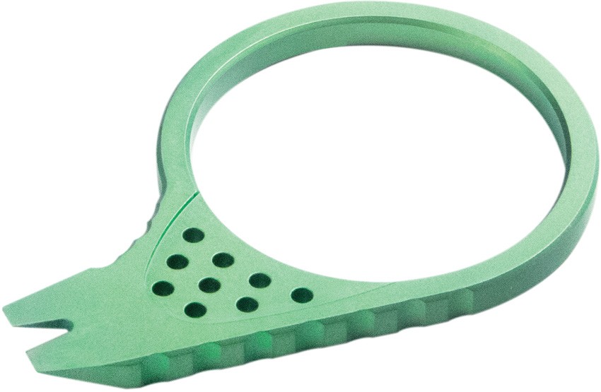 Kubey Green Titanium Keyring Pry Bar Multi-Tool 410C