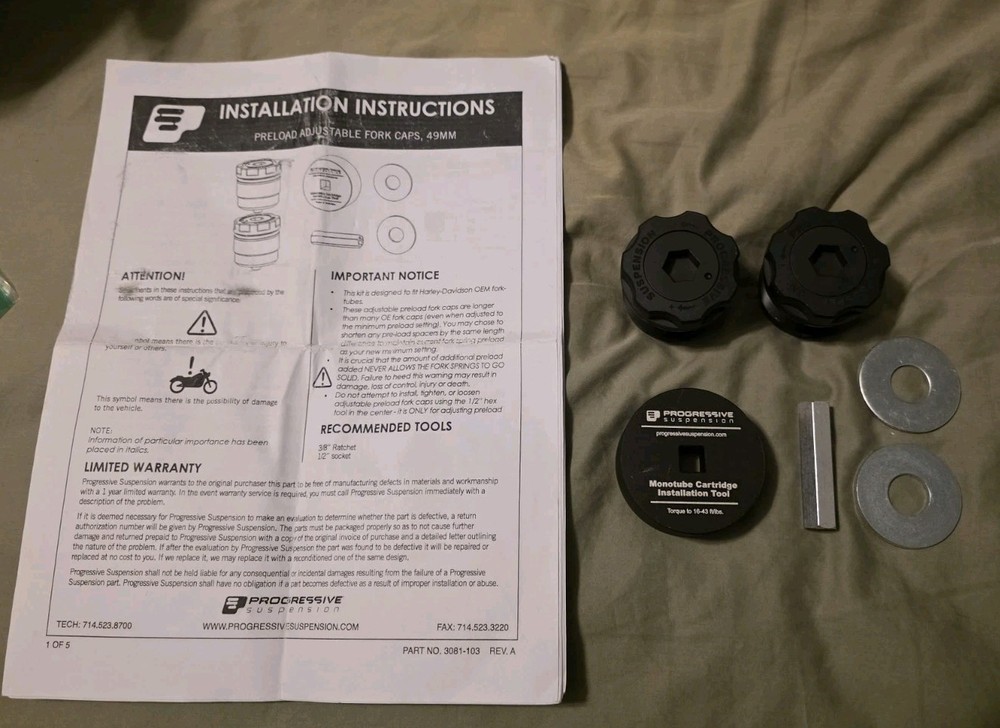 Progressive Suspension Fork Preload Adjusters 31-5056