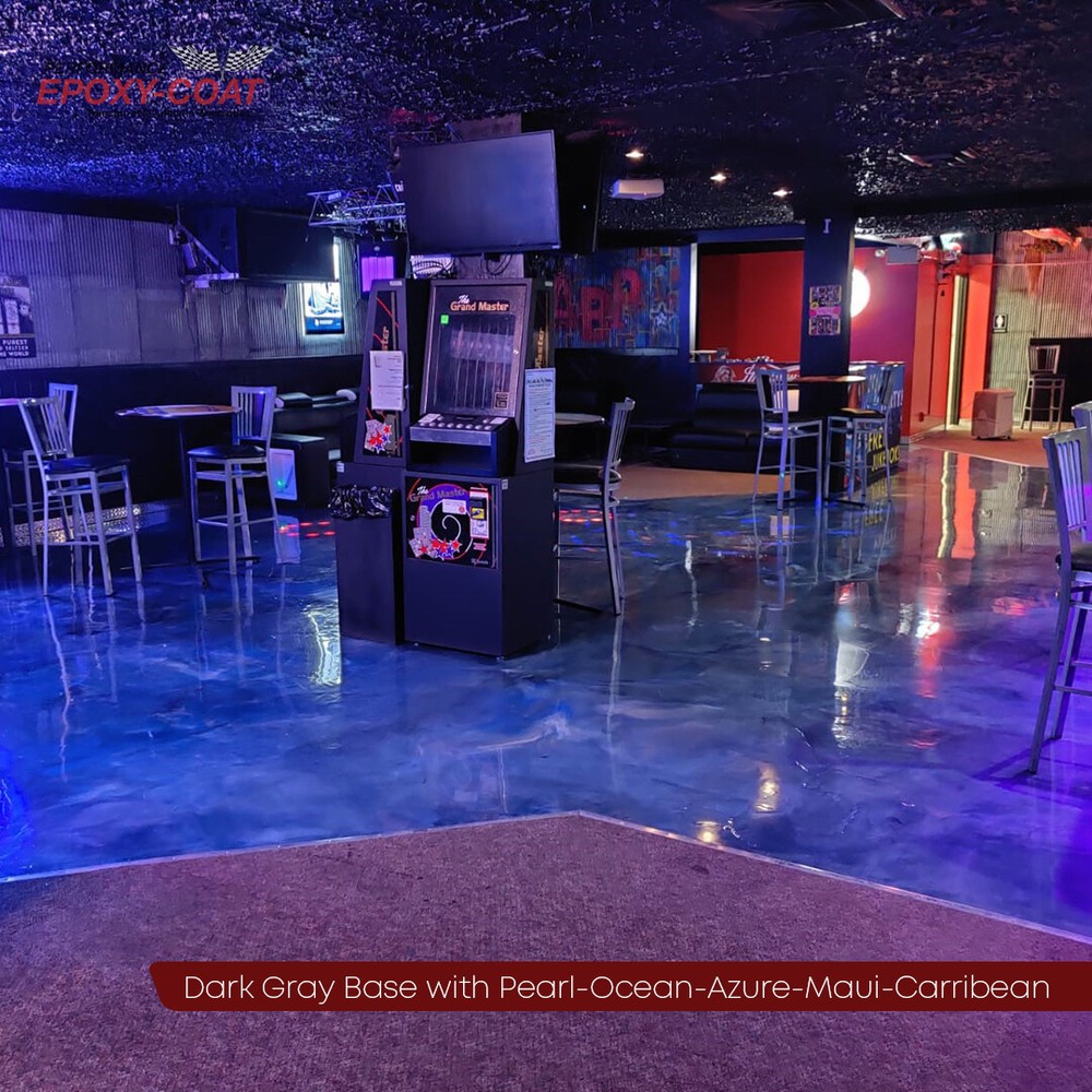 Metallic Full Epoxy Floor Coating Kit 300 sq. ft. ORANGE Base Coat
