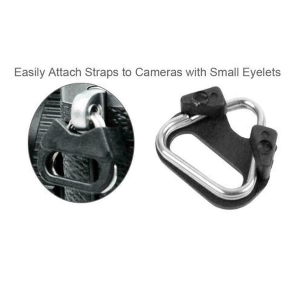 2x Camera Strap Triangle Split Adapter+Cap For Fuji Nikon Lecia Nice