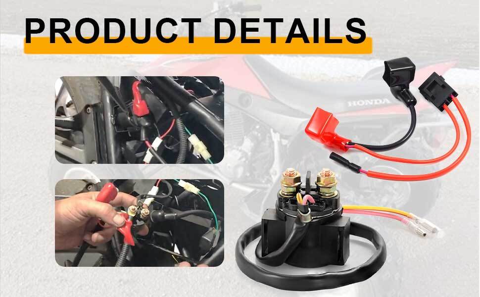 1999-2007 For Honda TRX400EX Starter Relay Solenoid Positive Side Battery Cable