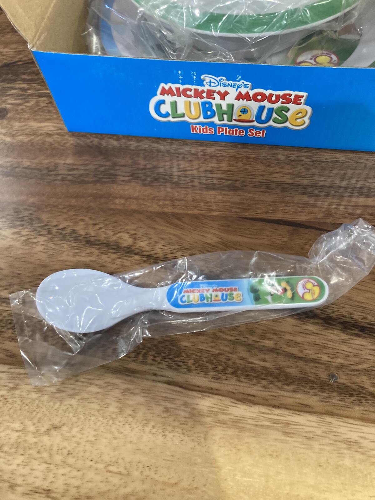 Disney MICKEY MOUSE 3PC Kids Dinnerware Set PLATE BOWL AND SPOON NEW IN BOX