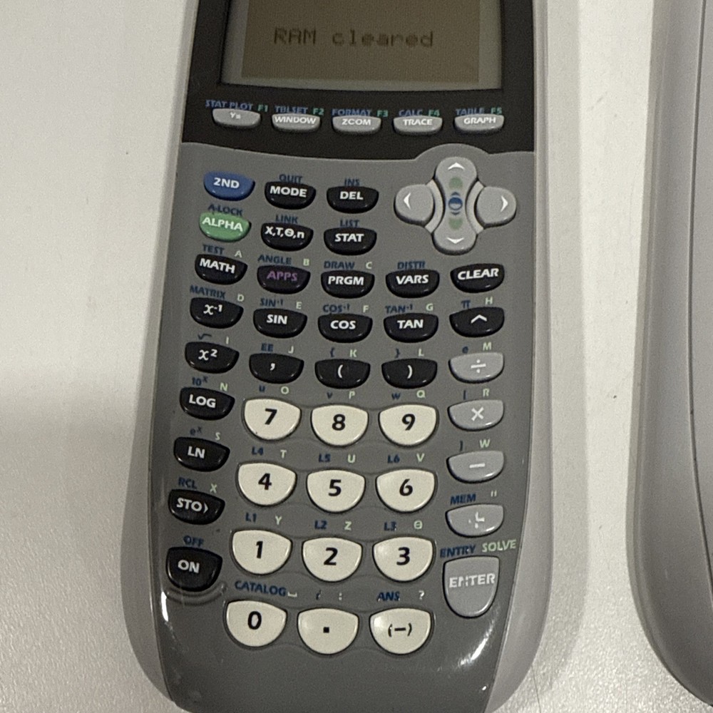 Texas Instruments TI-84 Plus Silver Edition Graphing Calculator w/ Cover TESTED