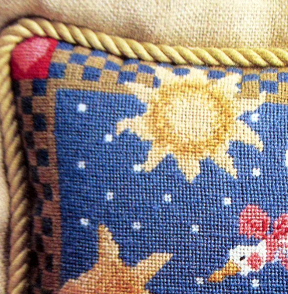 Flying Goose Weathervane Moon Stars Sun NEEDLEPOINT PATTERN