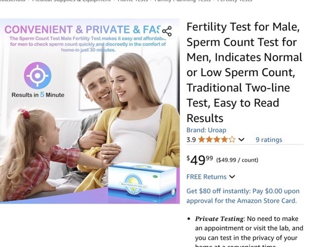 Fertility Test For Men