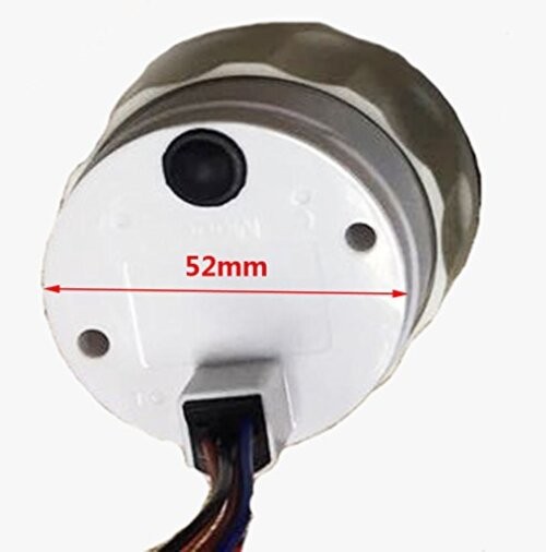 SAMDO 7 Backlight 52mm Universal Digital Voltmeter Gauge Volt Meter 8-16V White