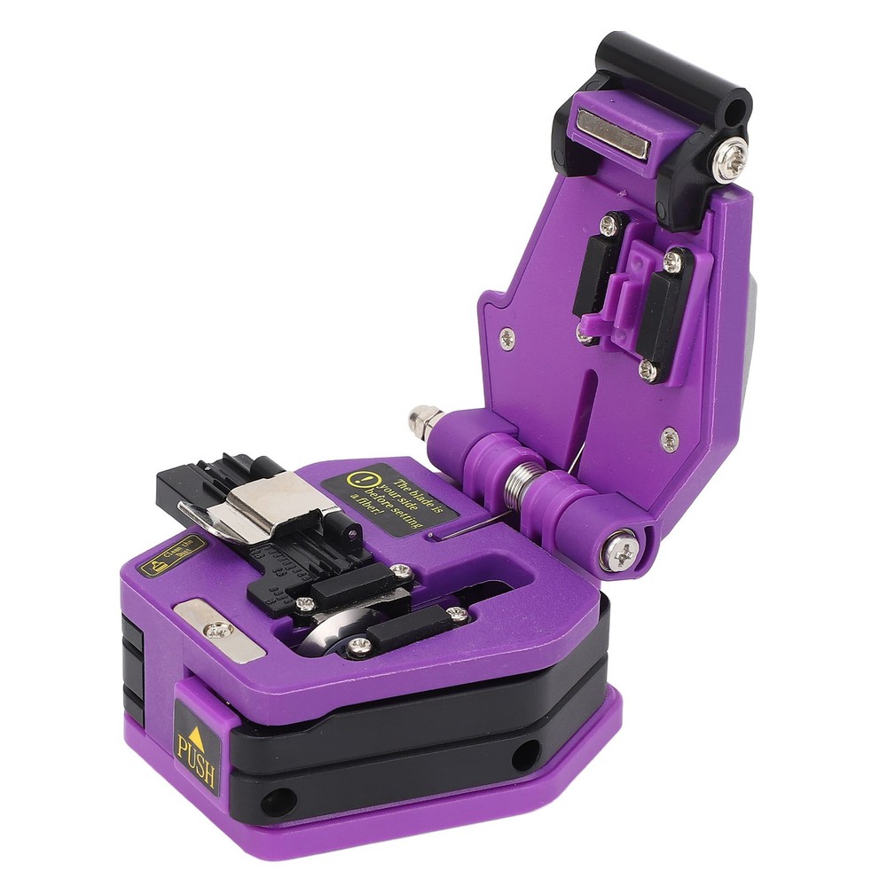 Fiber Optic Cleaver High Accuracy Optical Cable Cutter Tool Purple