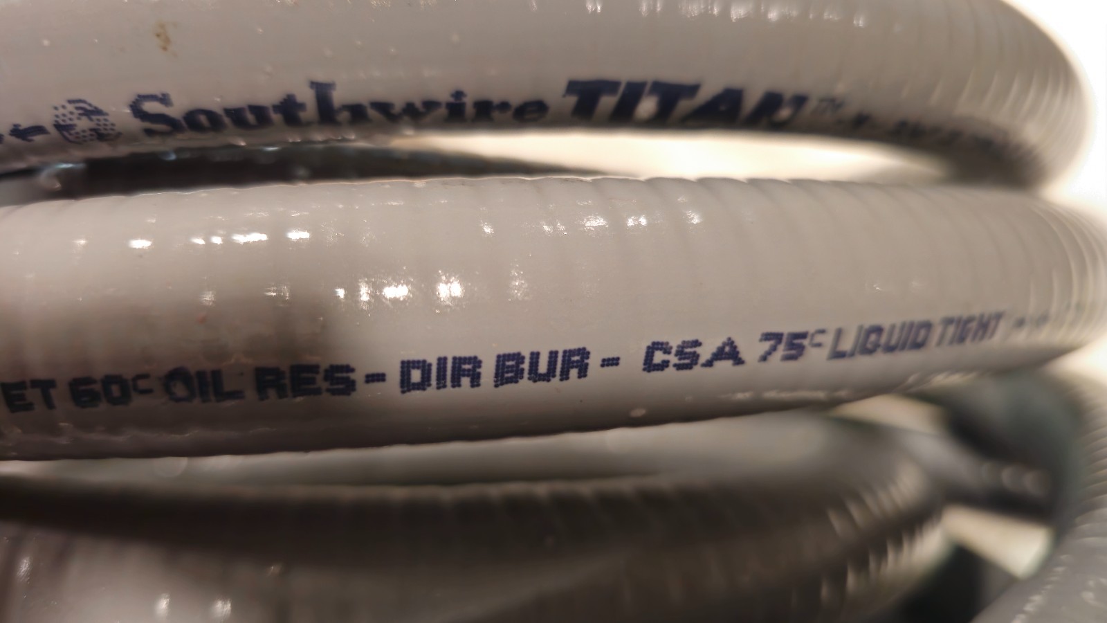 Southwire 55082721 Ultratite Metallic Liquidtight Flexible Conduit 3/4 25 Ft.